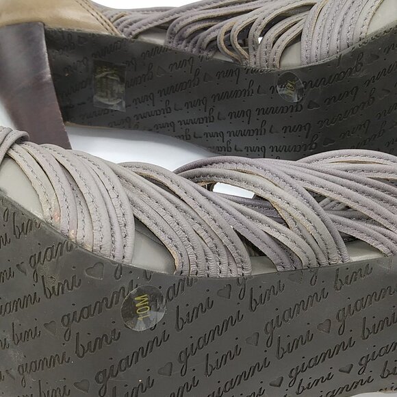 Gianni Bini Tan Taupe Open Toe Heels - 10M - Picture 8 of 15